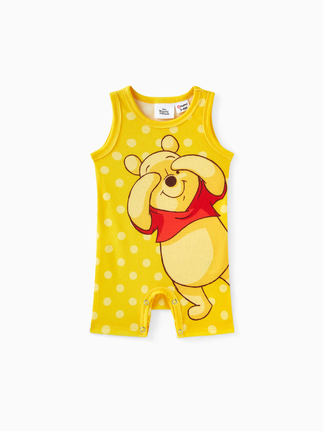 Disney Winnie Puuh 1 Stück Baby Jungen/Mädchen Naia™ Charakter Gestreift/Polka Dot Bodysuit
 hellgelb