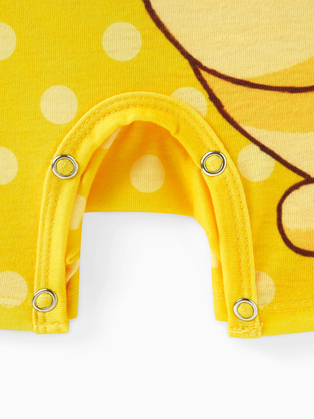 Disney Winnie Puuh 1 Stück Baby Jungen/Mädchen Naia™ Charakter Gestreift/Polka Dot Bodysuit
 hellgelb