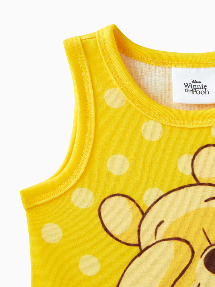 Body 1 pièce à rayures et à pois pour bébé garçon/fille, motif personnage Disney Winnie l'ourson Naia™
 Jaune clair