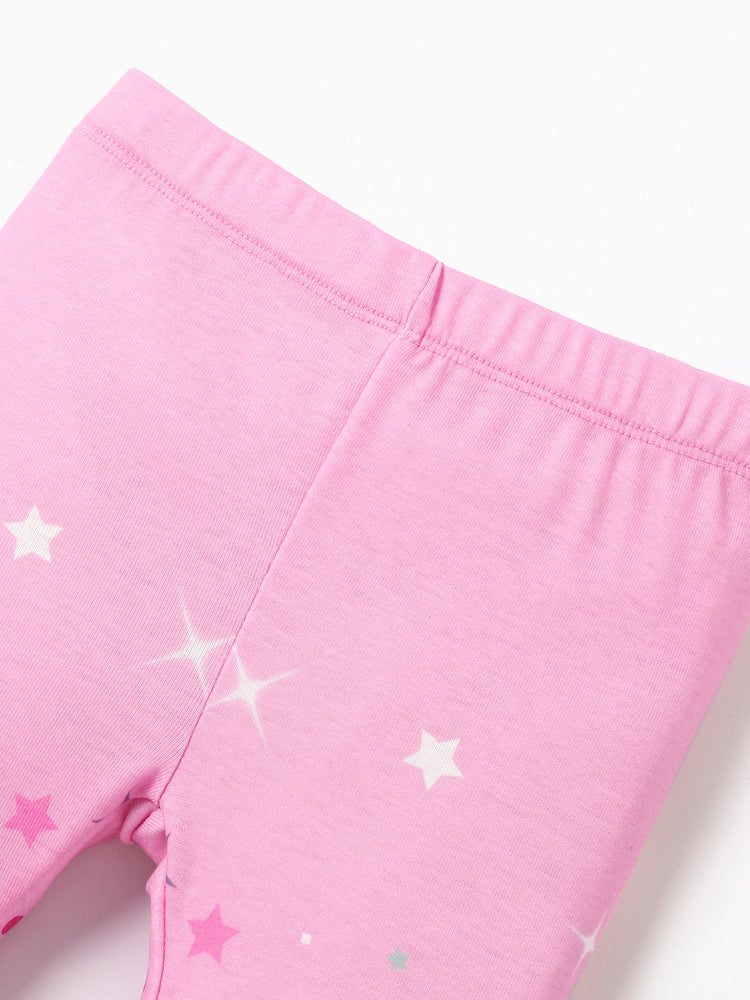 Disney Princess Toddler Girl 2pcs Ruffled Long-sleeve Top and Sequins Pants Set Pink