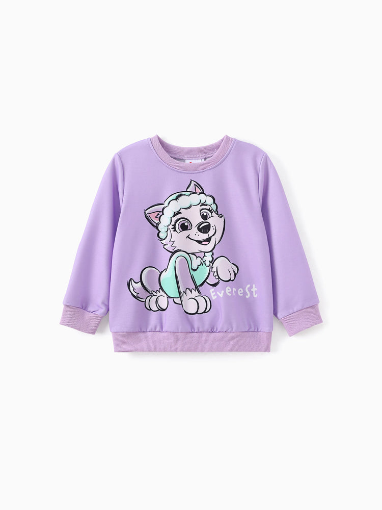 Paw Patrol Toddler Girl Everest Print Sweatshirt Light Purple