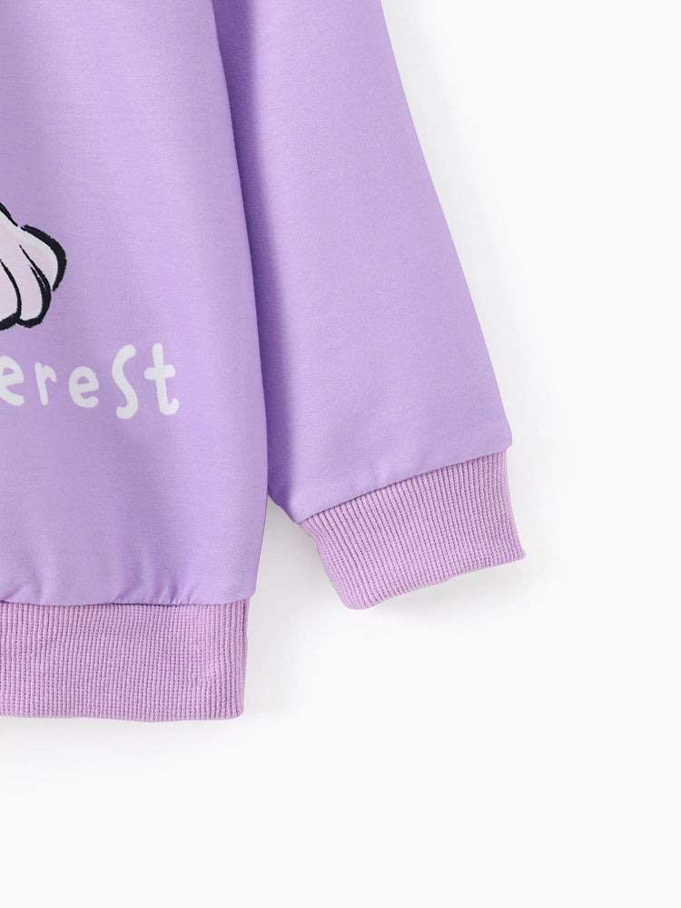 Sudadera con estampado Everest para niña pequeña de la Patrulla Canina en morado claro