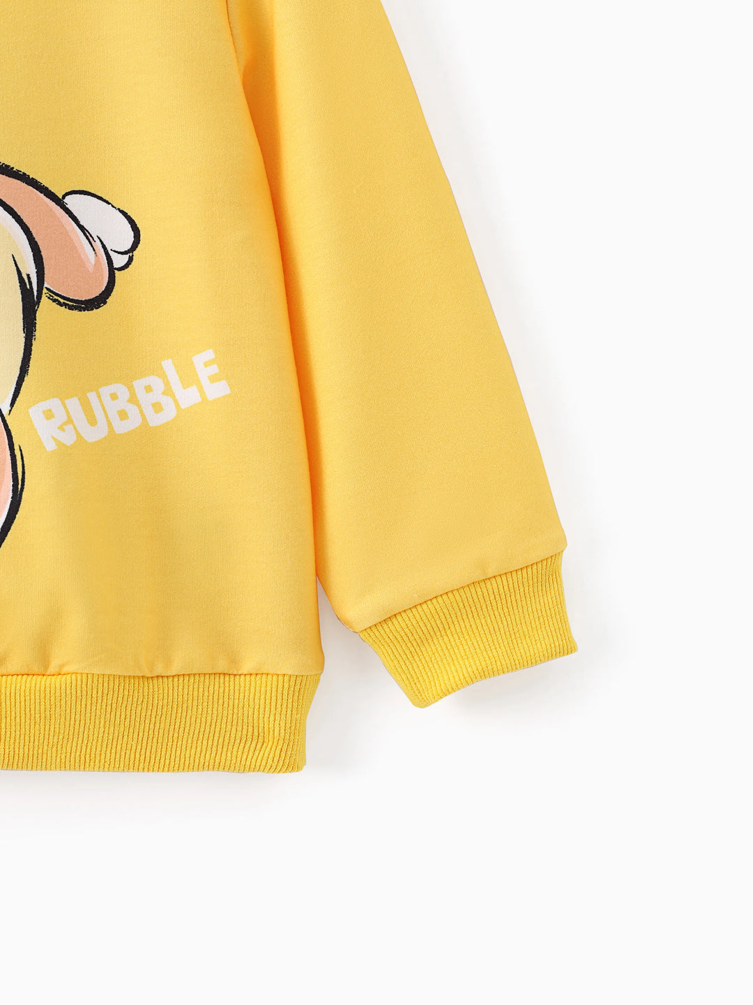 Sweat-shirt jaune Pat' Patrouille pour petit garçon Rubble