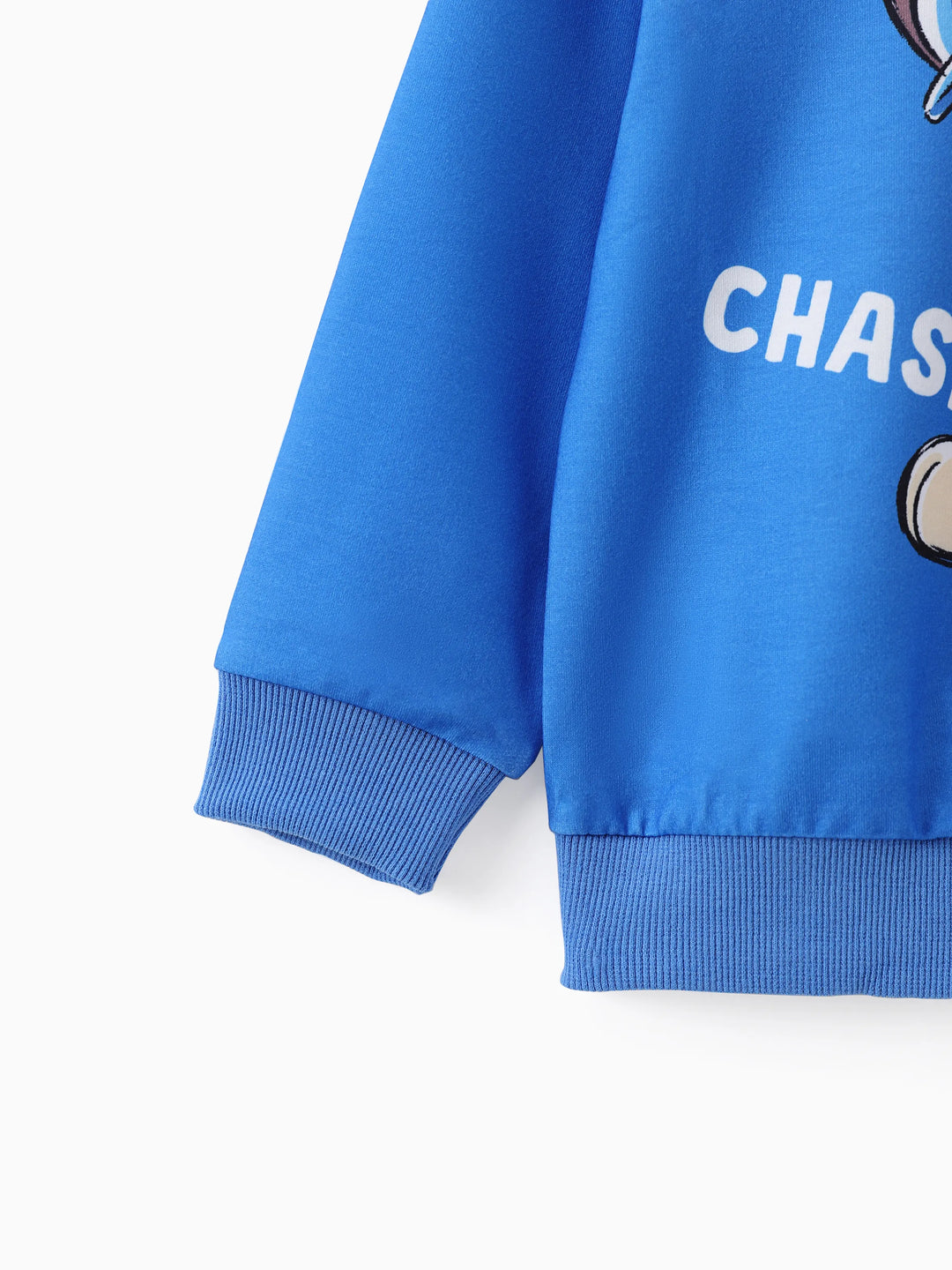 Paw Patrol Jungen Chase Motivdruck-Sweatshirt Blau