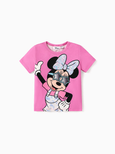 Disney Mickey and Friends Toddler/Kid Girl Minnie Print Naia™ Short-sleeve Tee Rose pink