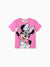 Disney Mickey and Friends Toddler/Kid Girl Minnie Print Naia™ Short-sleeve Tee Rose pink