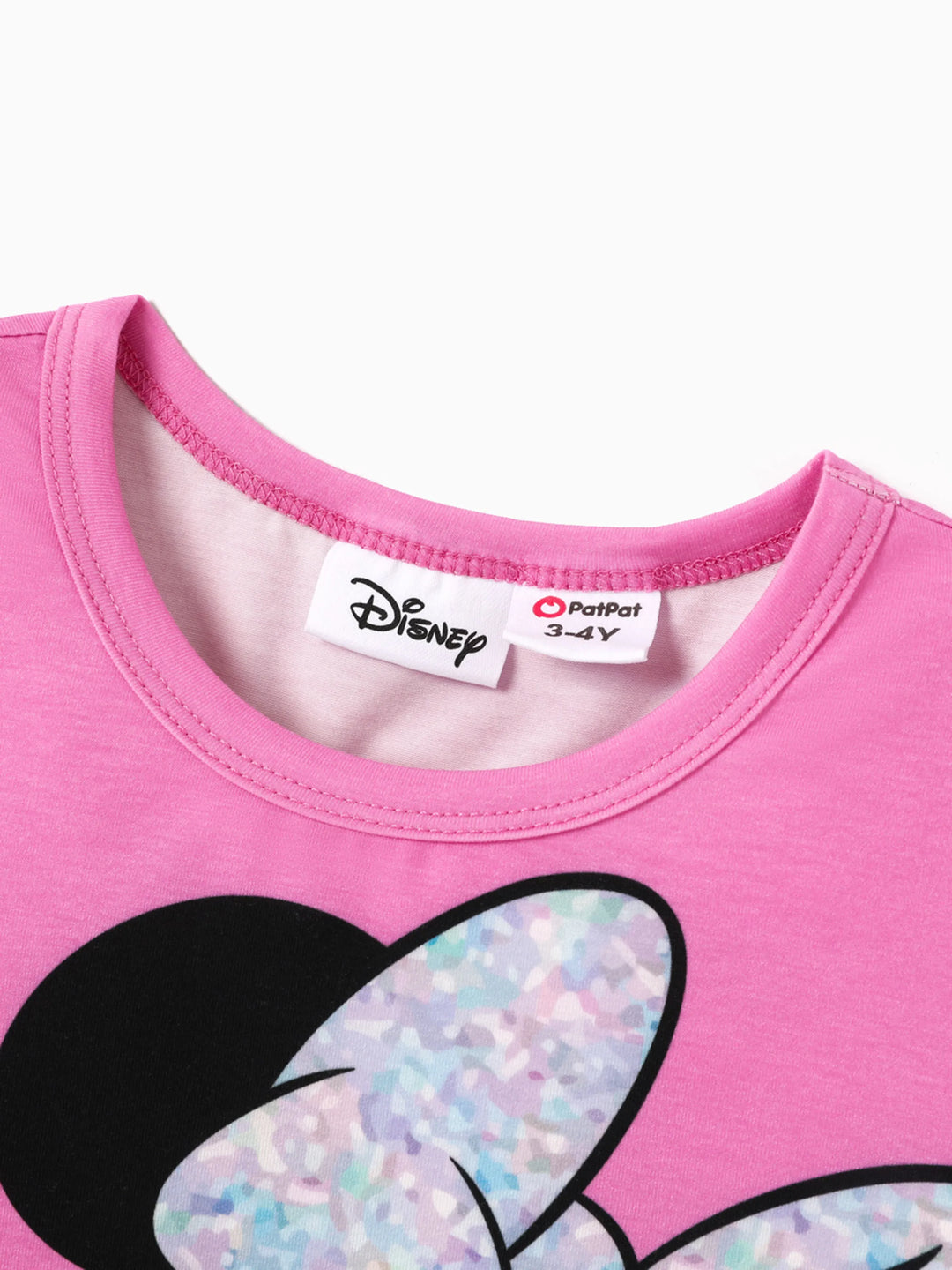 Disney Kleinkinder/Kind Mädchen/Junge Figur Print Naia™ Kurzarm-T-Shirt Rosarosa
