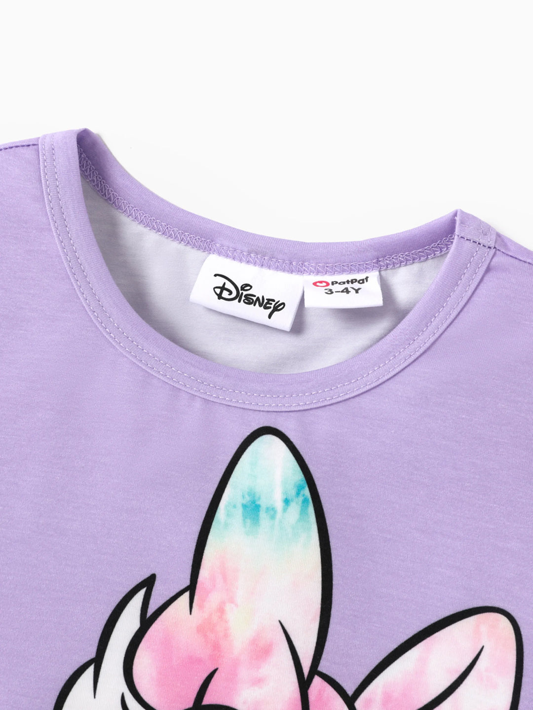 T-shirt à manches courtes Disney Mickey et ses amis pour petite fille, imprimé marguerites, Naia™, rose