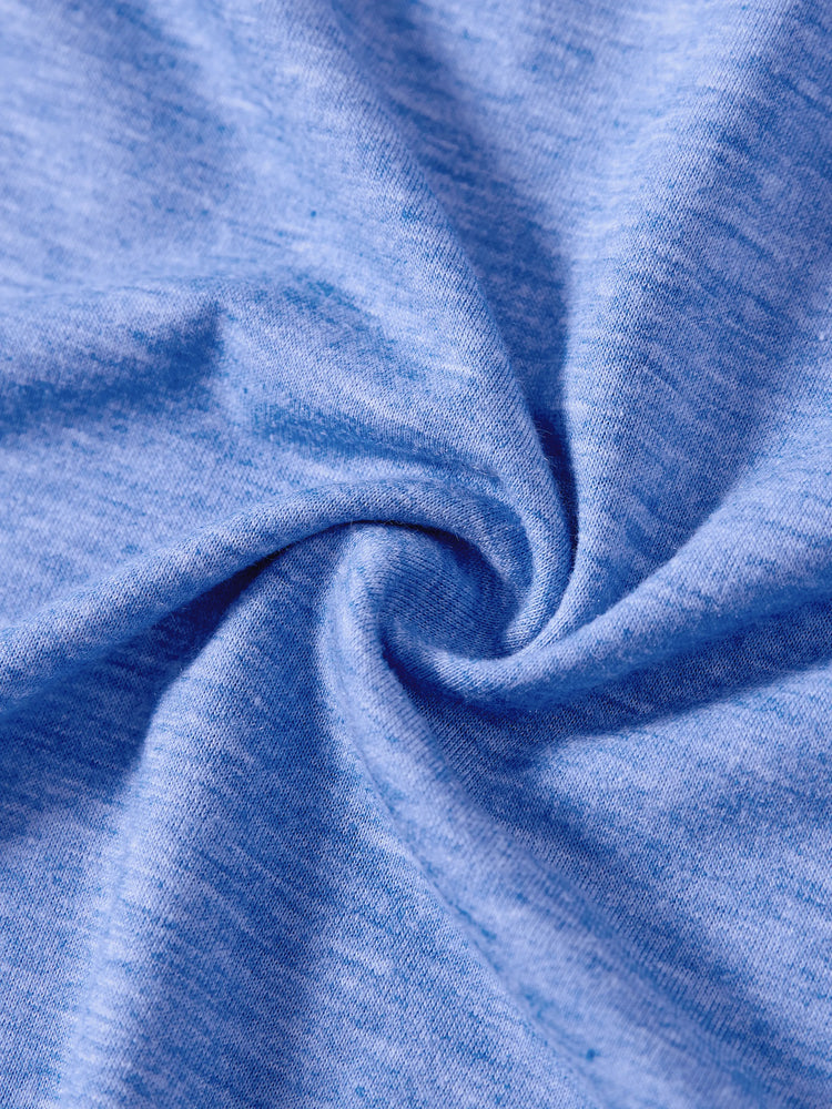 Family Matching Multi-Color Stripe T-shirt and Ruffle Hem Button Strap Dress Sets COLOREDSTRIPES