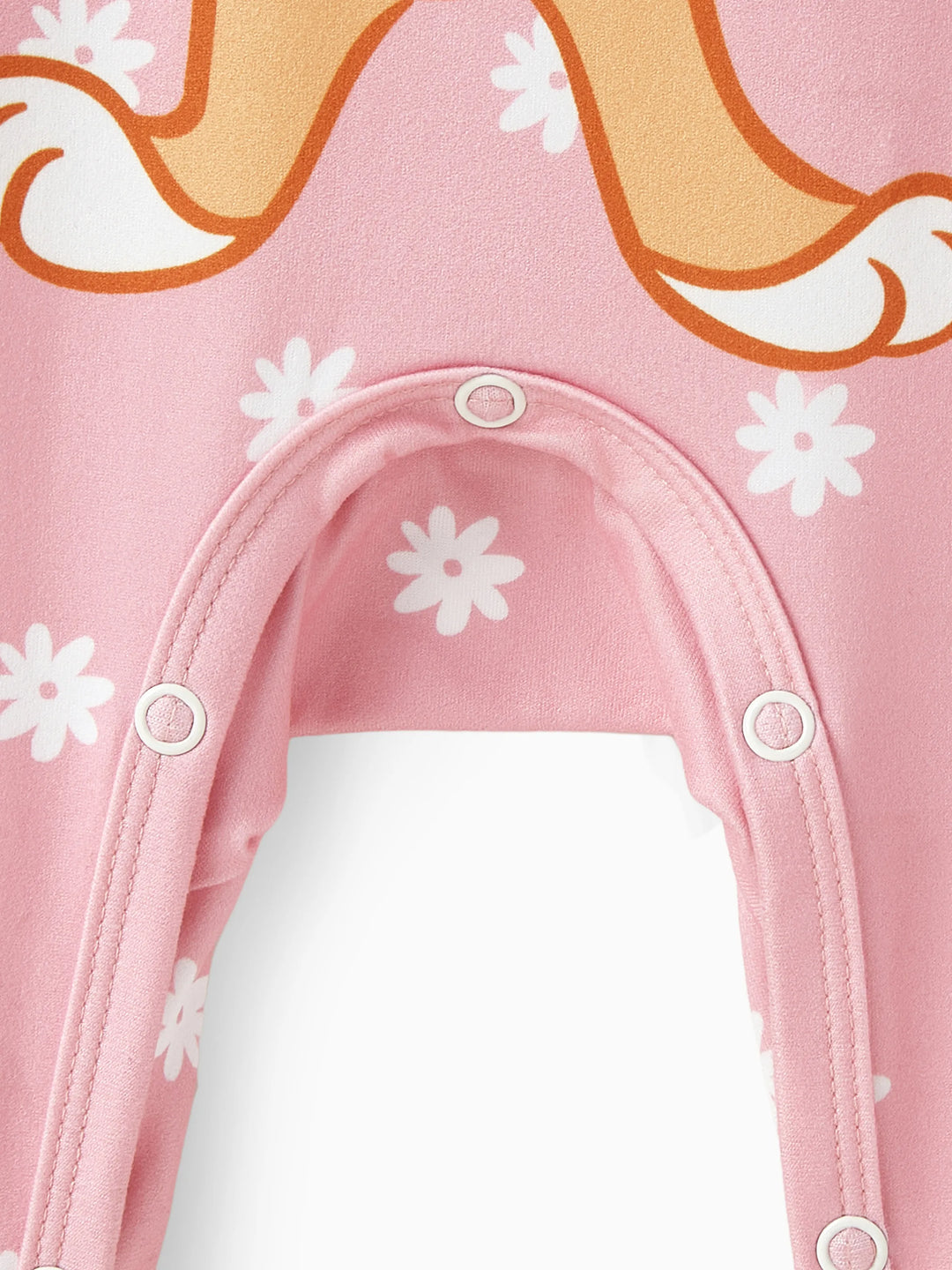 Looney Tunes Baby Girl Character Chess/Floral/Star Print Romper Pink