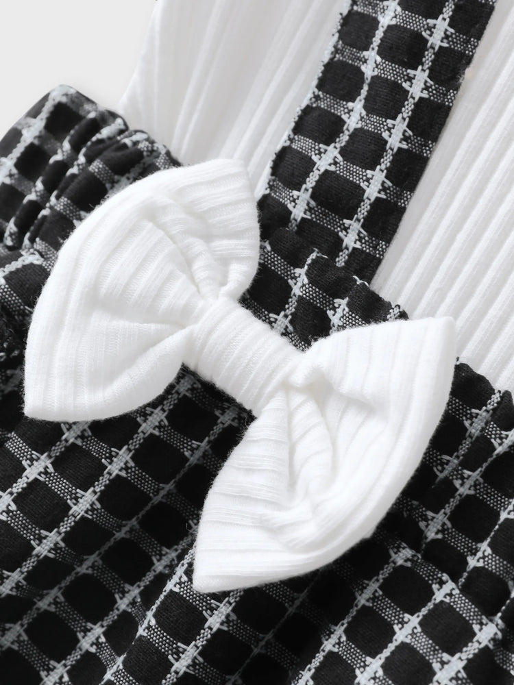 Little CoCo &amp; Gentlemen - Barboteuse à volants et nœud papillon pour bébé fille avec bandeau noir