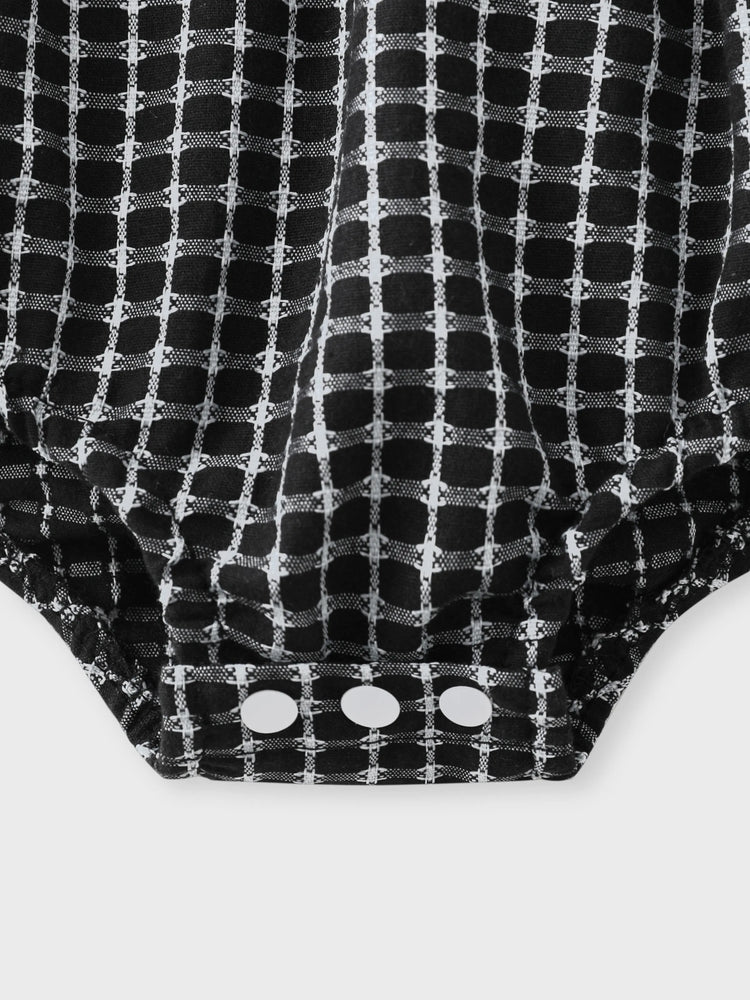 Little CoCo &amp; Gentlemen - Barboteuse à volants et nœud papillon pour bébé fille avec bandeau noir