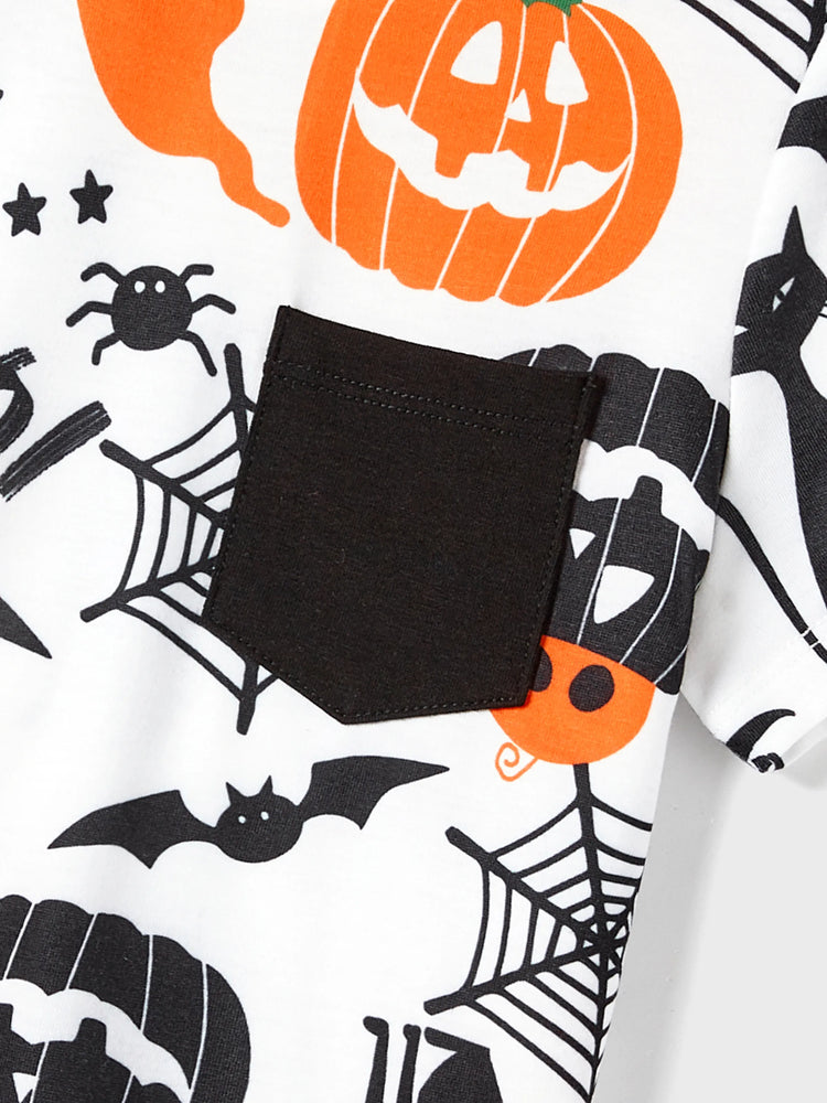 Tenues d'Halloween pour toute la famille : robes sans manches à bretelles spaghetti et hauts à manches courtes