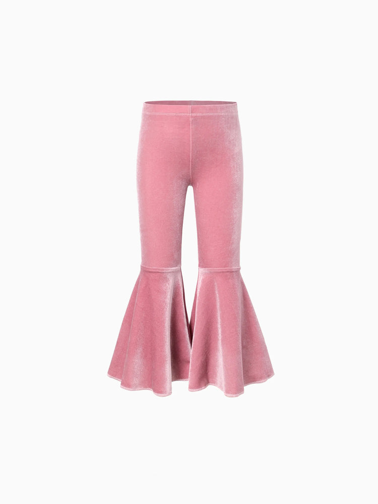 Toddler Girl Avant-garde Horn Edge Sweatpants Mauve Pink