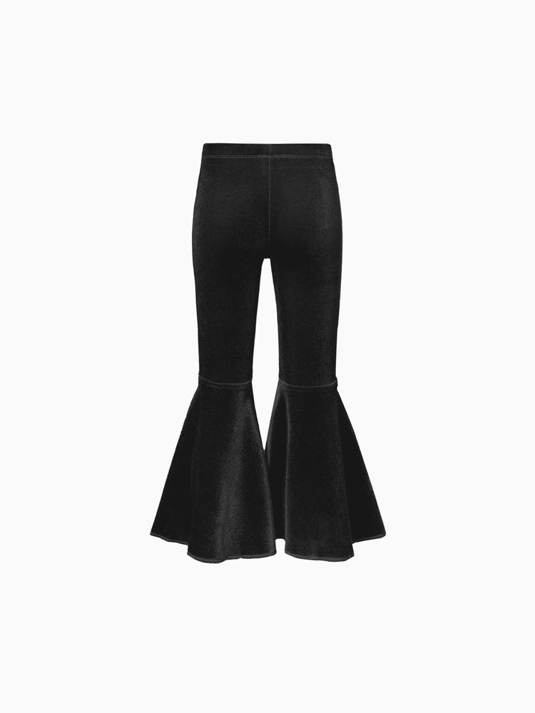 Toddler Girl Avant-garde Horn Edge Sweatpants Black