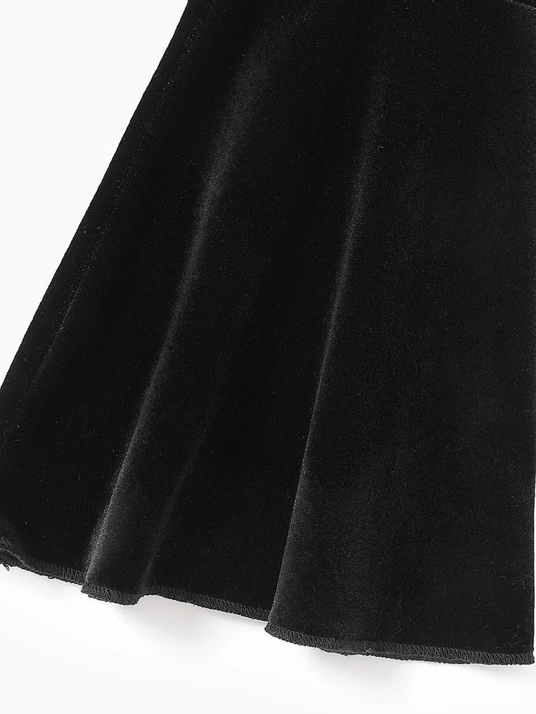 Toddler Girl Avant-garde Horn Edge Sweatpants Black