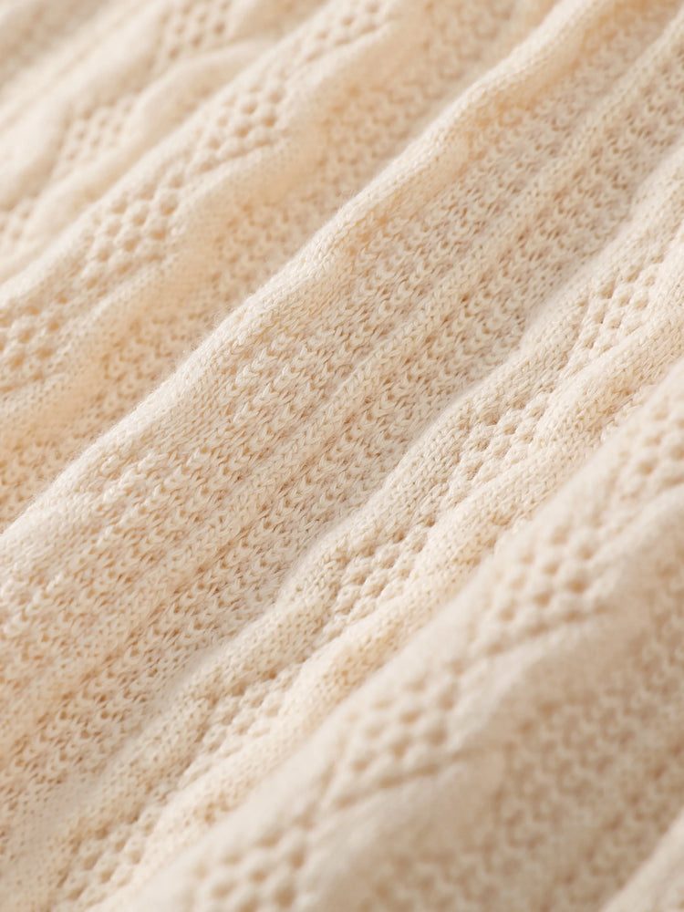 Robe/jupe à revers boutonnés de couleur unie pour bébé fille, abricot