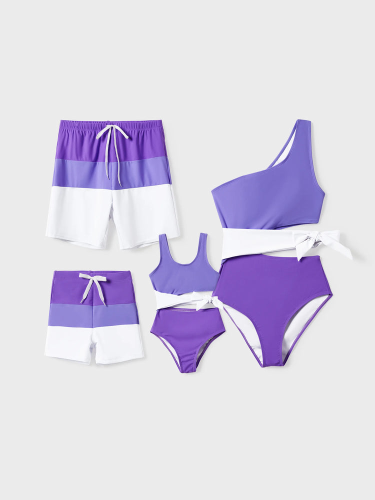 Toddler Boy Color-block Swim Trunks (Quick-Dry) ColorBlock