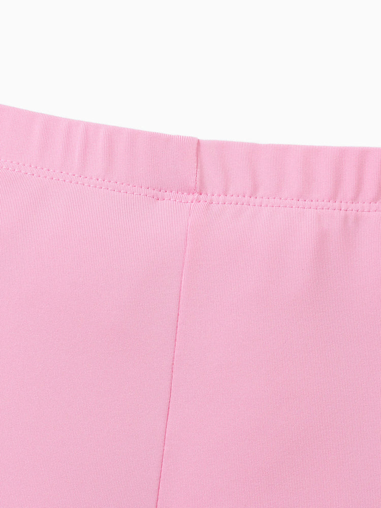 Ensemble de 2 pièces pour petite fille, motif floral hyper-tactile, rose