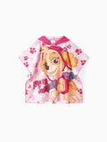 PAW Patrol Kleinkind Mädchen/Junge Streifenmuster Kapuzen-Badetuch
 rosa