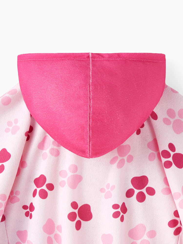 PAW Patrol Kleinkind Mädchen/Junge Streifenmuster Kapuzen-Badetuch
 rosa