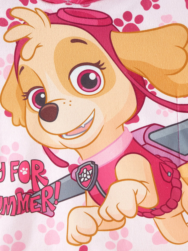 PAW Patrol Kleinkind Mädchen/Junge Streifenmuster Kapuzen-Badetuch
 rosa