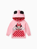 Disney Mickey and Friends Toddler Girl Minnie Character Stereo Ear Hoodies Pink