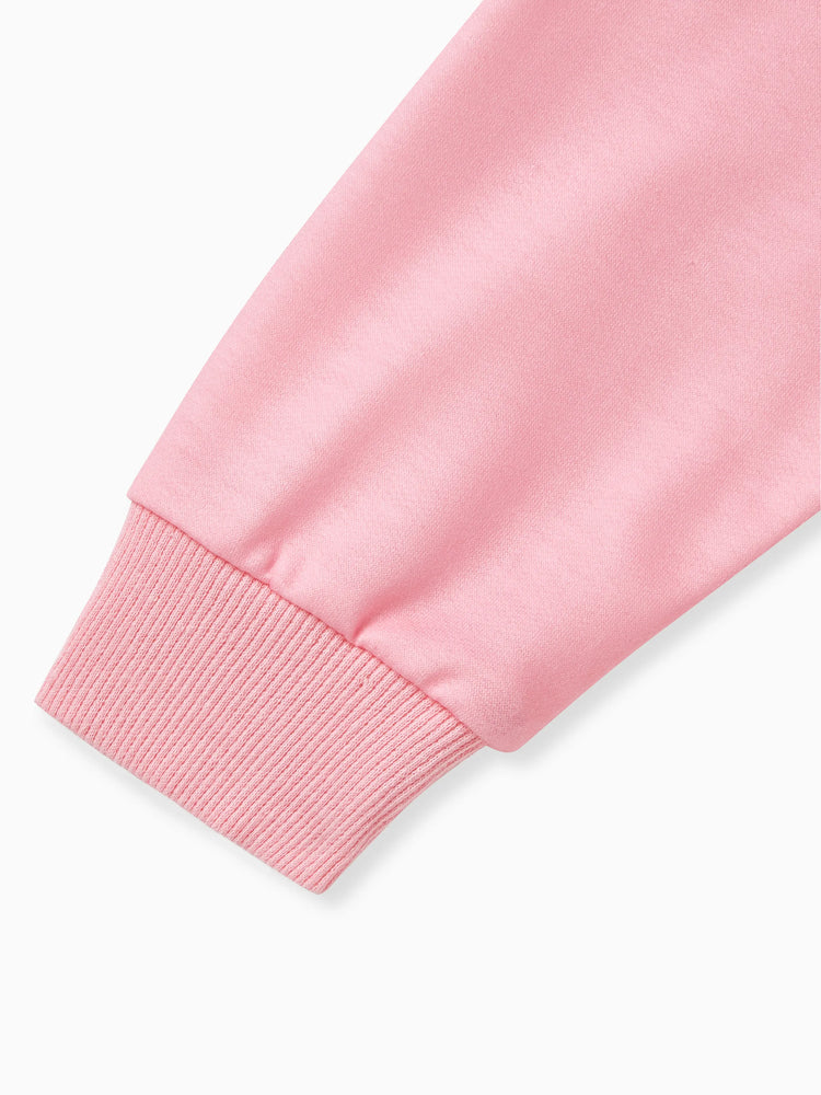 Disney Mickey and Friends Toddler Girl Minnie Character Stereo Ear Hoodies Pink