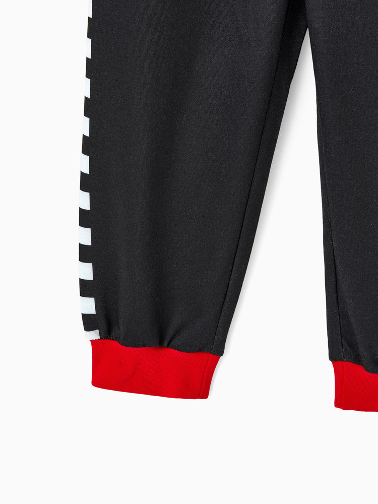 Hot Wheels Toddler Boy Colorblock Logo Print Long-sleeve Racing Jumpsuit Black