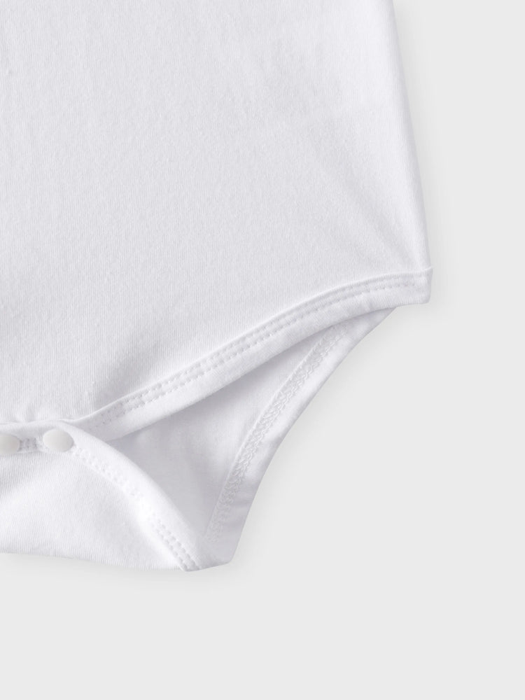 3pcs Baby Girl 95% Cotton Ruffle Sleeve Letter Print Romper and Ladybugs Print Shorts with Headband Set White