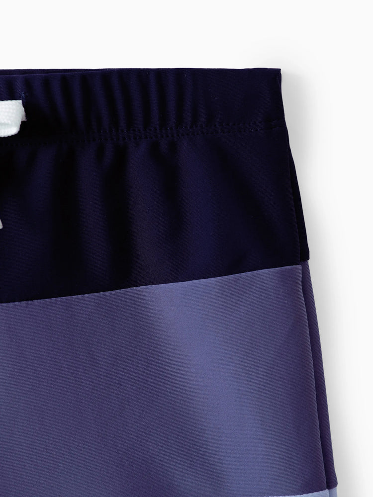 Daddy & Son Drawstring Swim Trunks  MultiColour
