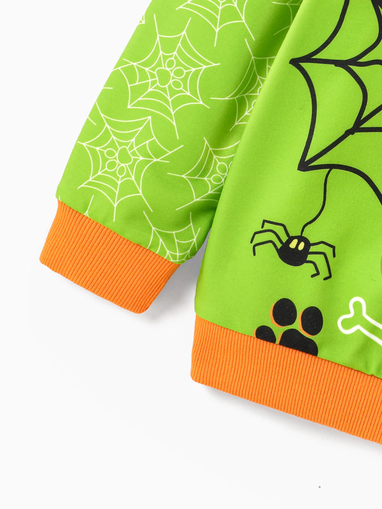 PAW Patrol Halloween Toddler Boy Rubble Long-sleeve Pullover Sweatshirt Green