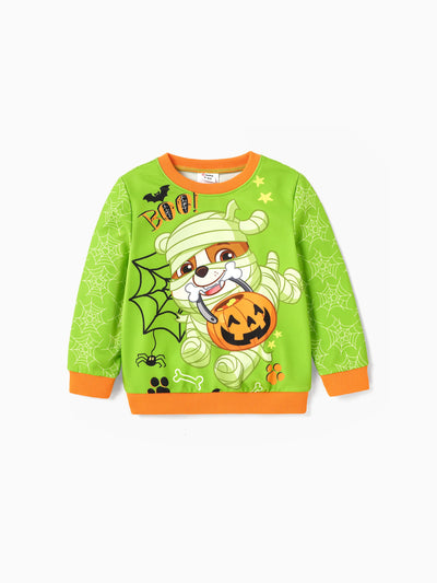 PAW Patrol Halloween Toddler Boy Rubble Long-sleeve Pullover Sweatshirt Green