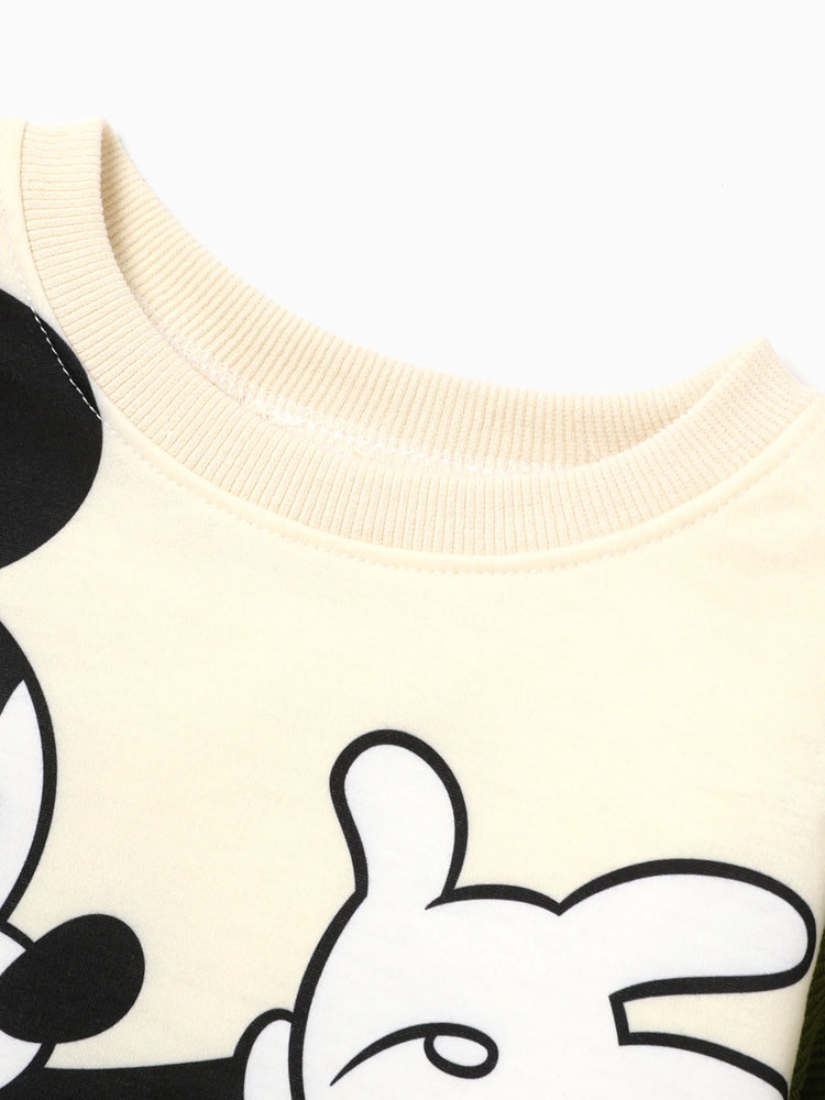 Haut ou pantalon à manches longues et motif Mickey Mouse Disney et ses amis pour tout-petit garçon, abricot