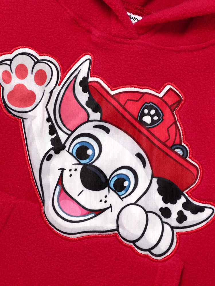 PAW Patrol Toddler Boy Marshall Fleece Long-sleeve Hooded Sweatshirt Red