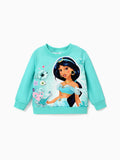 Disney Prinzessin Kleinkind Mädchen Charakter Print Langärmeliges Sweatshirt  grün