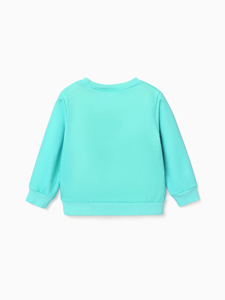 Disney Prinzessin Kleinkind Mädchen Charakter Print Langärmeliges Sweatshirt  grün