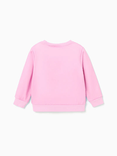 Sudadera de manga larga con estampado de Aurora de princesas Disney para niña pequeña, color rosa