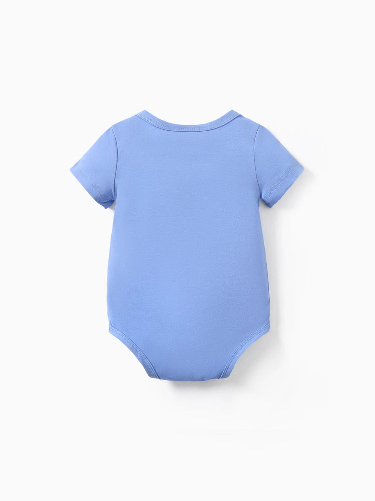 Barboteuse bébé garçon Harry Potter, motif badge universitaire, bleu roi, 1 pièce