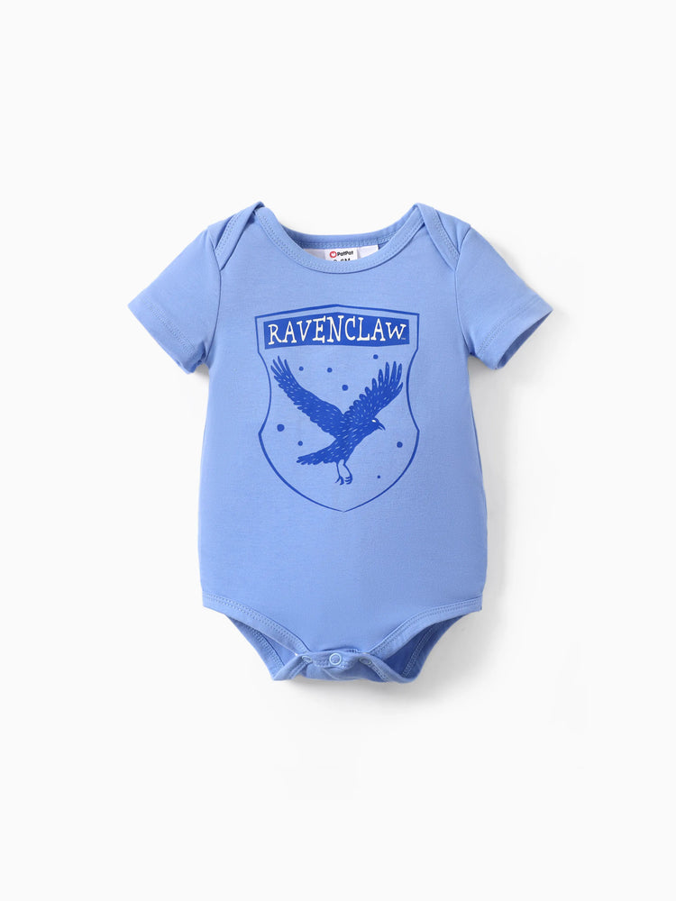 Barboteuse bébé garçon Harry Potter, motif badge universitaire, bleu roi, 1 pièce