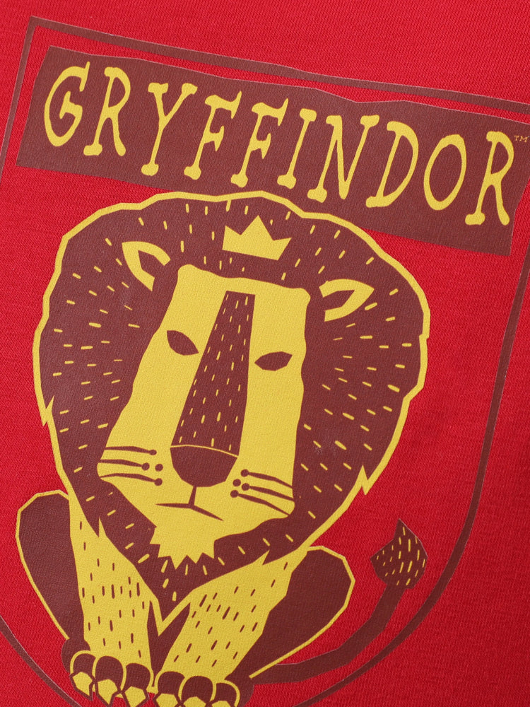 Barboteuse rouge à motif badge universitaire Harry Potter pour bébé garçon/fille, 1 pièce