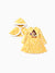 Ensemble robe et cape à capuche à imprimé flocons de neige Disney Princess Naia™ Belle pour petite fille, jaune