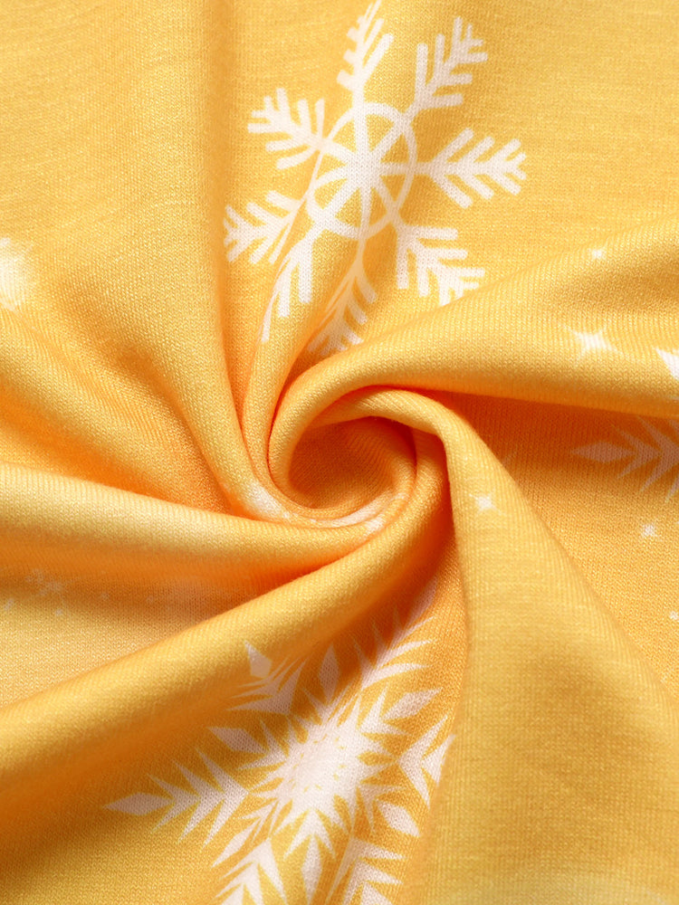 Ensemble robe et cape à capuche à imprimé flocons de neige Disney Princess Naia™ Belle pour petite fille, jaune