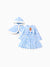 Ensemble robe et cape à capuche à imprimé flocons de neige pour petite fille Disney Princess Naia™ Cendrillon, bleu
