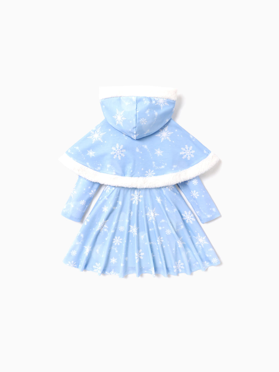 Disney Prinzessin Kleinkind Mädchen Naia™ Cinderella Kleid und Kapuzenumhang mit Schneeflockenmuster Blau