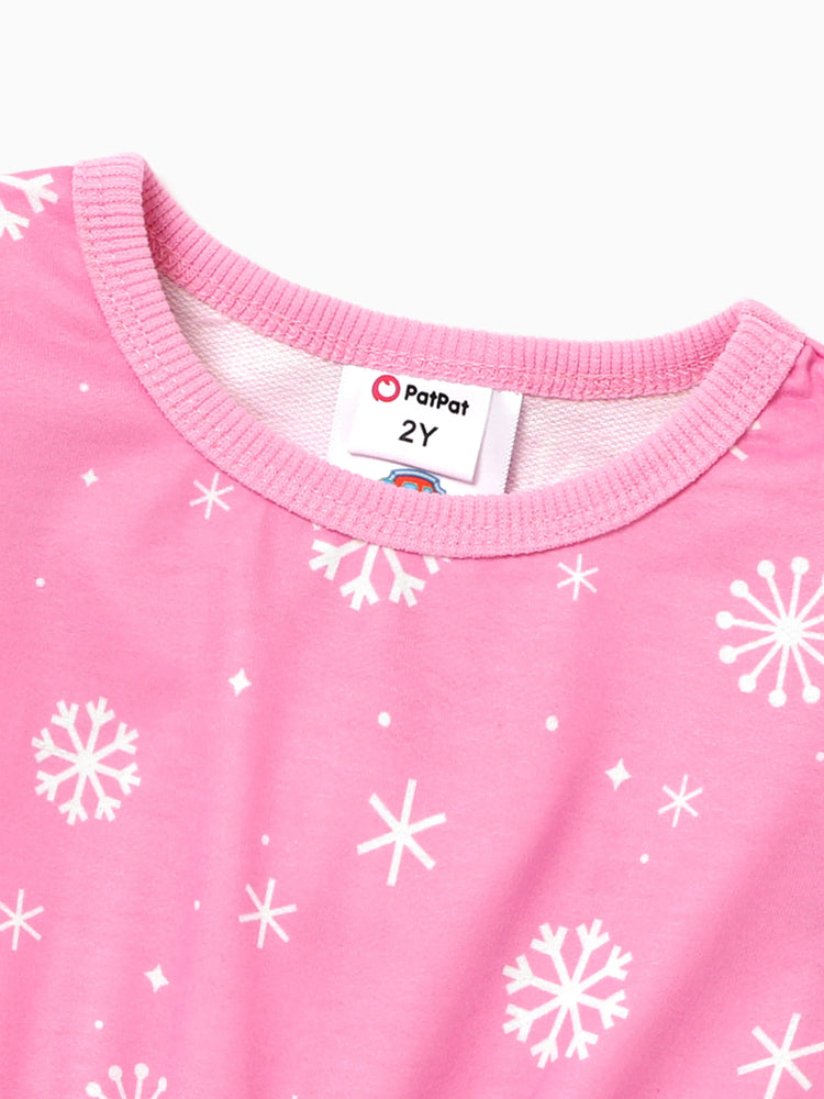 PAW Patrol Kleines Mädchen Schneeflocken-Positionierungskleid rosa