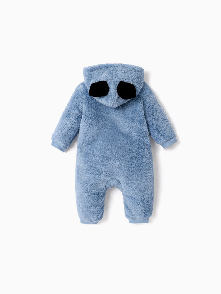 Combinaison à capuche Disney Mickey et ses amis avec motif Mickey en fourrure 3D et oreilles bleues