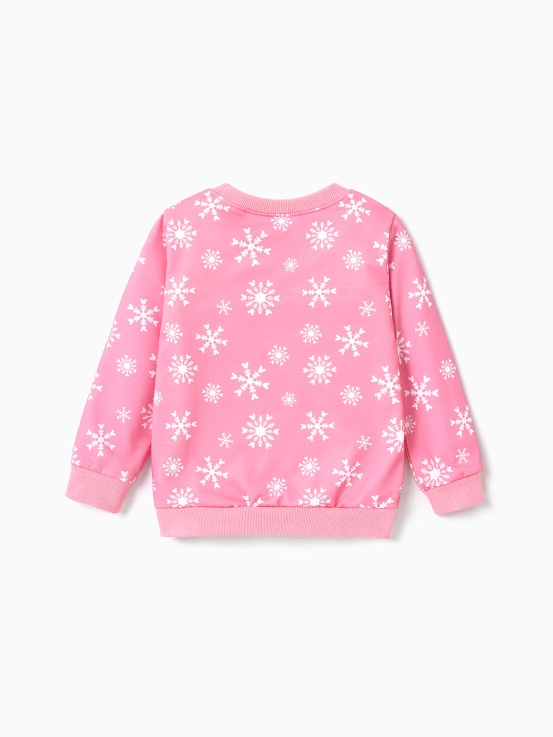 Disney Mickey and Friends Kleinkind Mädchen Minnie Weihnachtsmuster Sweatshirt Hellrosa