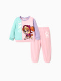 PAW Patrol Toddler Girl Chase/Skye Contrasting Color Stitching Top and Pants Suit Pink
