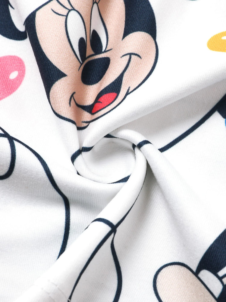 Robe de Noël Mickey/Minnie/Pluto pour petite fille Disney Mickey et ses amis, motif nœud papillon, rouge